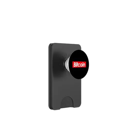 Bitcoin Logo BTC Blockchain Criptomoneda Bitcoin Mineros PopSockets PopWallet para MagSafe