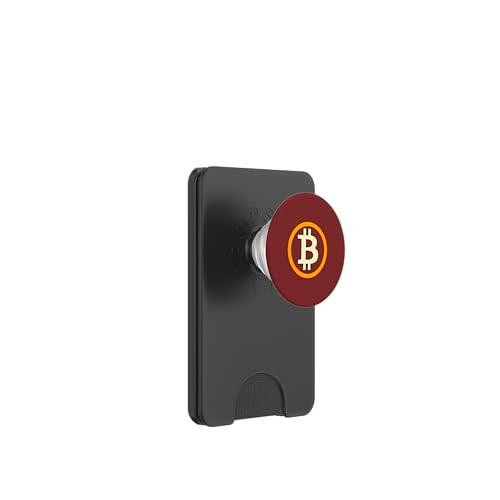 Bitcoin Crypto Minimalista Criptomoneda PopSockets PopWallet para MagSafe