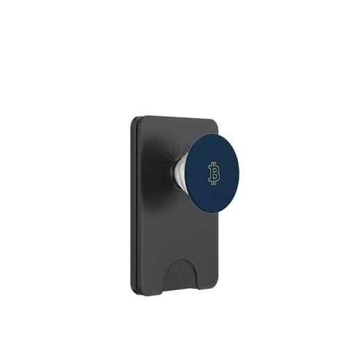 Diseño criptográfico minimalista para los partidarios de Bitcoin Blockchain PopSockets PopWallet para MagSafe