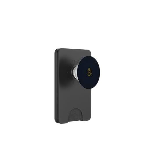 Estilo minimalista de Bitcoin Blockchain para entusiastas de las criptomonedas PopSockets PopWallet para MagSafe