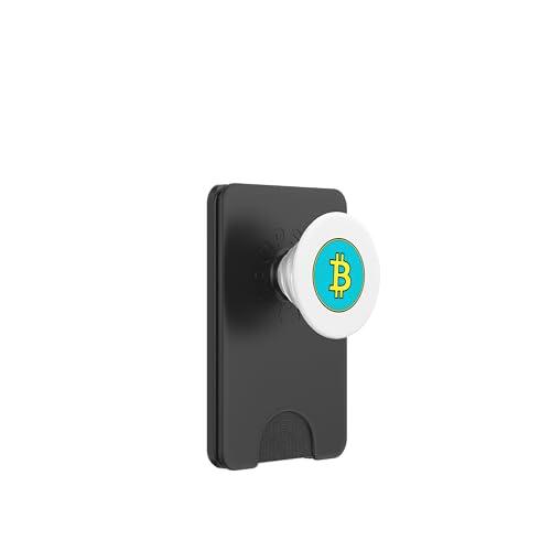 Entusiasta de la cadena de bloques Bitcoin Crypto Minimalista PopSockets PopWallet para MagSafe