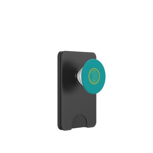 Bitcoin Crypto Minimalista Blockchain Moneda Digital PopSockets PopWallet para MagSafe