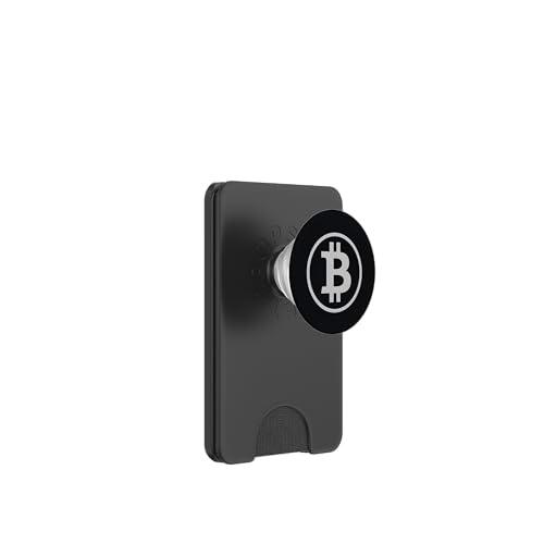 Minimalista Bitcoin Blockchain Crypto PopSockets PopWallet para MagSafe