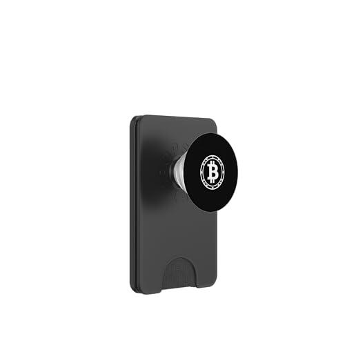 Minimalista Crypto Bitcoin Blockchain PopSockets PopWallet para MagSafe