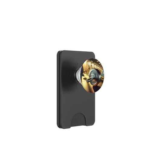 Bitcoin Gym Training Peso Bíceps Músculos Mancuerna Hierro PopSockets PopWallet para MagSafe