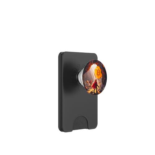 Bitcoin Minería Minería de montaña PopSockets PopWallet para MagSafe