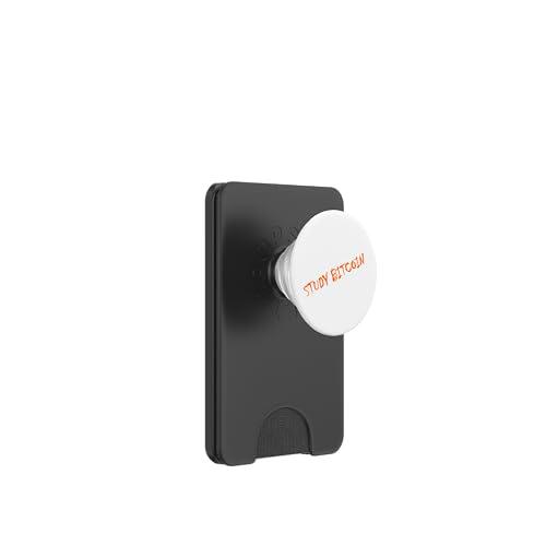Estudio Bitcoin, Be the change, 21 millones, prueba de trabajo PopSockets PopWallet para MagSafe