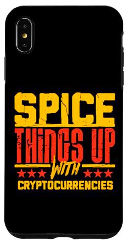 Criptomoneda Divertida Moneda Digital Bitcoin Minería Carcasa para iPhone XS Max