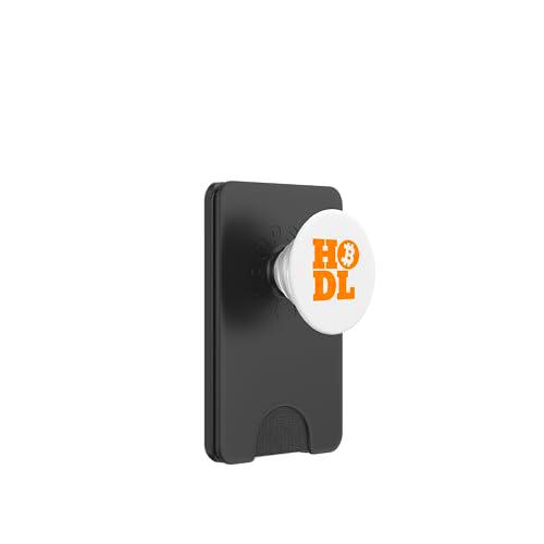 HODL Bitcoin, criptomoneda, Bitcoin HODLER, comerciantes de criptomonedas PopSockets PopWallet para MagSafe