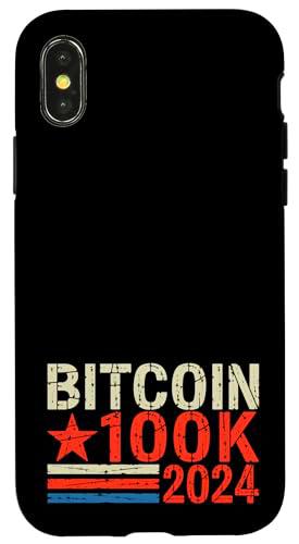 Bitcoin 100K 2024 Inversor en criptomonedas vota por Bitcoin Carcasa para iPhone X/XS