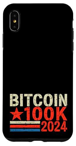 Bitcoin 100K 2024 Inversor en criptomonedas vota por Bitcoin Carcasa para iPhone XS Max
