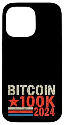Bitcoin 100K 2024 Inversor en criptomonedas vota por Bitcoin Carcasa para iPhone 14 Pro Max