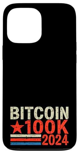 Bitcoin 100K 2024 Inversor en criptomonedas vota por Bitcoin Carcasa para iPhone 13 Pro Max