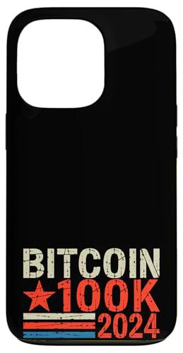 Bitcoin 100K 2024 Inversor en criptomonedas vota por Bitcoin Carcasa para iPhone 13 Pro