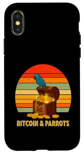 Loro Bitcoin Riqueza Moneda Digital Inversión Bitcoin Carcasa para iPhone X/XS