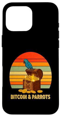 Loro Bitcoin Riqueza Moneda Digital Inversión Bitcoin Carcasa para iPhone 16 Pro Max