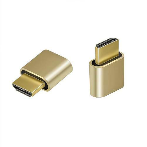 ADWITS 2-Pack 4K 2K 1080P 30Hz a 60Hz Compatible HDMI Display Emulator DDC EDID Adaptador de Monitor de Fantasma sin Cabeza Dummy Plug