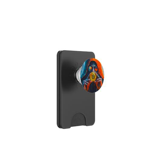 Bitcoin Satoshi Nakamoto imagen misterio leyenda PopSockets PopWallet para MagSafe