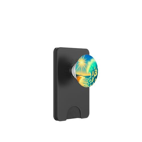 Bitcoin Somme Sol Playa Mallorca El Salvador PopSockets PopWallet para MagSafe