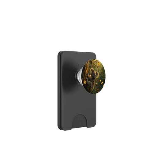 Bitcoin Koala Panda Asia Animal Selva Lindo Dulce PopSockets PopWallet para MagSafe