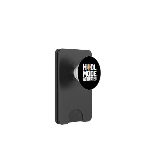 Modo HODL Activado Crypto Bitcoin Blockchain Crypto Trader PopSockets PopWallet para MagSafe