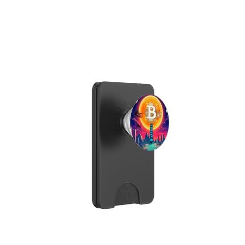 Bitcoin Templo Ciencia Ficción PopSockets PopWallet para MagSafe
