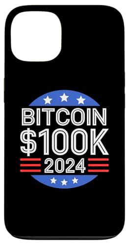 Bitcoin $100K 2024 Inversor en criptomonedas Vota por Bitcoin Carcasa para iPhone 13