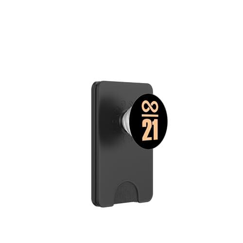 Bitcoin 21 millones infinito Almacén de valor PopSockets PopWallet para MagSafe