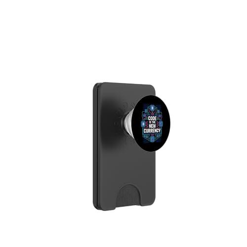 Bitcoin Crypto Code es la Nueva Moneda Blockchain PopSockets PopWallet para MagSafe
