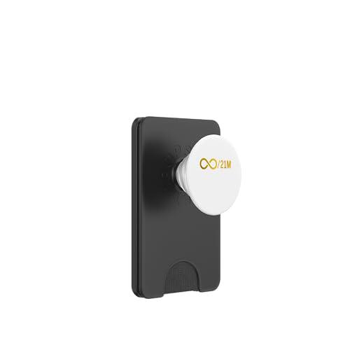 Bitcoin 21 Millones BTC Crypto Currency Inversor Trader PopSockets PopWallet para MagSafe