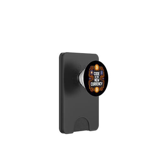 Bitcoin Crypto Code es la Nueva Moneda Blockchain PopSockets PopWallet para MagSafe