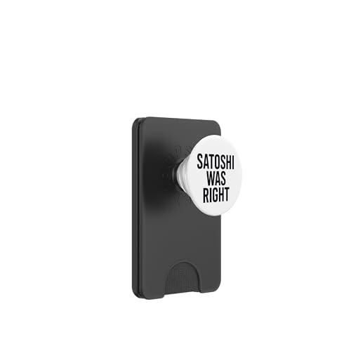 Satoshi tenía razón Bitcoin PopSockets PopWallet para MagSafe