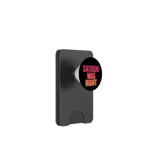 Satoshi tenía razón Bitcoin PopSockets PopWallet para MagSafe