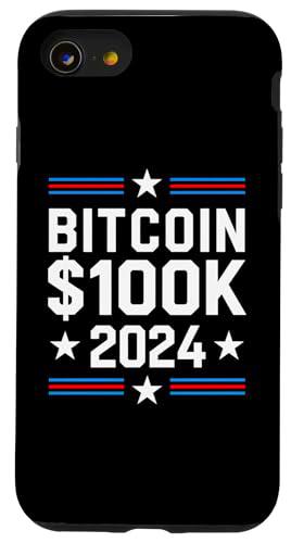 Bitcoin $100K 2024 Inversor en criptomonedas Vota por Bitcoin Carcasa para iPhone SE (2020) / 7 / 8