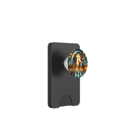 Bitcoin Dinero Dinero Duro PopSockets PopWallet para MagSafe
