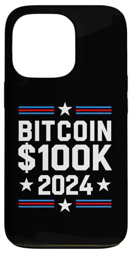 Bitcoin $100K 2024 Inversor en criptomonedas Vota por Bitcoin Carcasa para iPhone 13 Pro