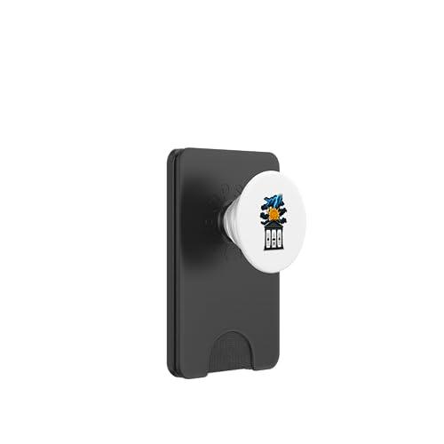 Bitcoin Future Design Crypto Lightning Gráfico Riqueza Energía PopSockets PopWallet para MagSafe