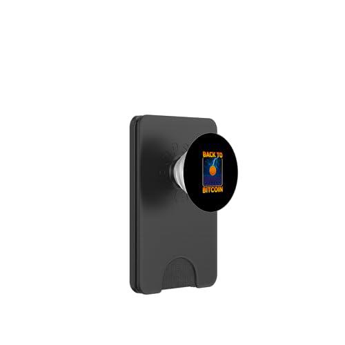 Bitcoin Future Design Crypto Lightning Gráfico Riqueza Energía PopSockets PopWallet para MagSafe