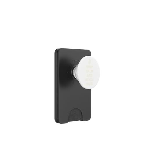 Bitcoin: Mantenga la Calma y acumule estadísticas PopSockets PopWallet para MagSafe