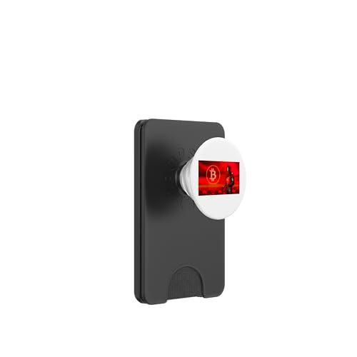 Bitcoin Red PopSockets PopWallet para MagSafe