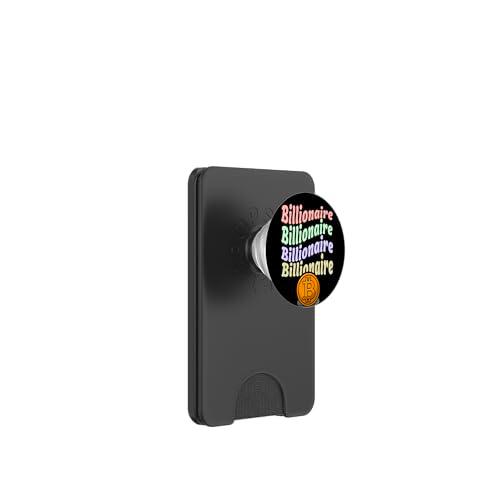 Meme multimillonario de Bitcoin PopSockets PopWallet para MagSafe