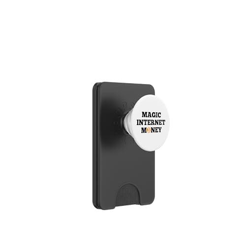 BTC Bitcoin Magic Internet Money Cripto Criptomoneda PopSockets PopWallet para MagSafe