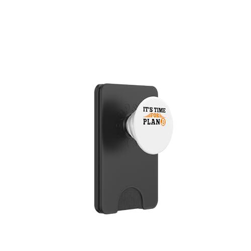 Es Hora de Plan B cripto criptomoneda BTC Bitcoin PopSockets PopWallet para MagSafe
