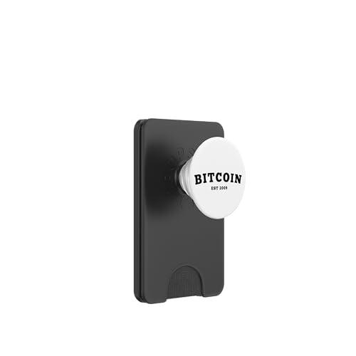BTC Bitcoin Was Founded in 2009 PopSockets PopWallet para MagSafe