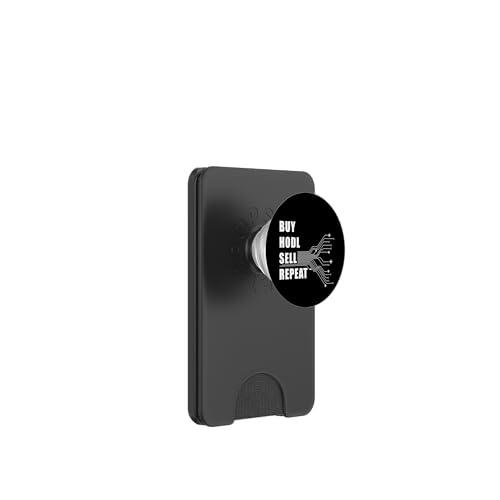 Buy, HODL, Sell, Repeat - Crypto &amp; Bitcoin Investing Humor PopSockets PopWallet para MagSafe