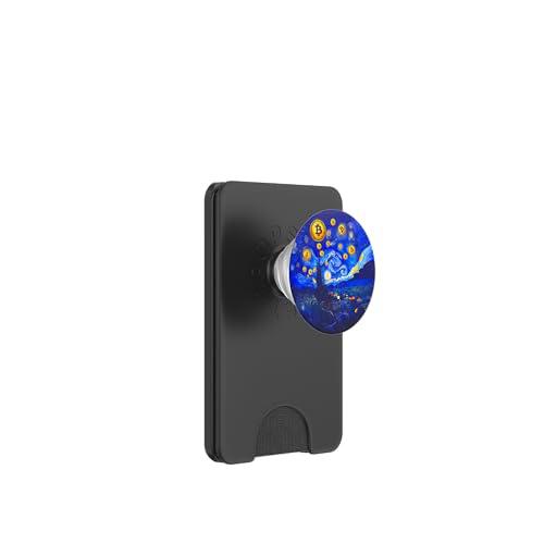 Bitcoin Crypto Hombres Mujeres Graphic tee Merchandising Merch PopSockets PopWallet para MagSafe