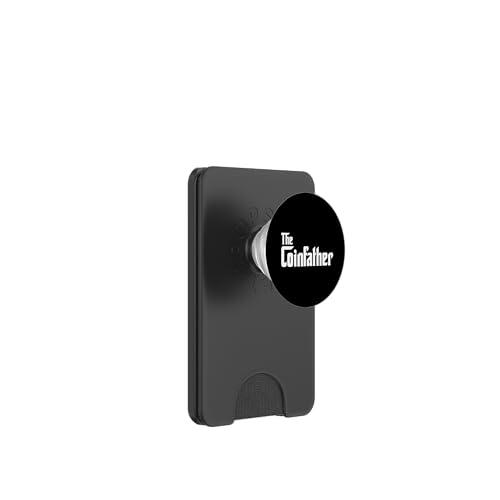 Los Regalos del Padre de Moneda para Bitcoin Miner and Trader PopSockets PopWallet para MagSafe