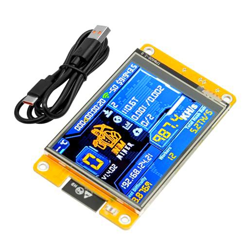 NerdMiner V2 Bitcoin Miner, 410KH/s NerdMiner Mining Bitcoin con 2.8" TFT ESP32 Display ESP32-WROOM per Bitcoin Miner BTC Solo Lottery Miner Bitcoin Crypto Solo Lottery Miner Compatible con Nerd Miner