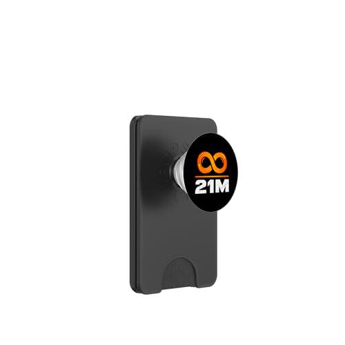 21m Bitcoin Suministro PopSockets PopWallet para MagSafe