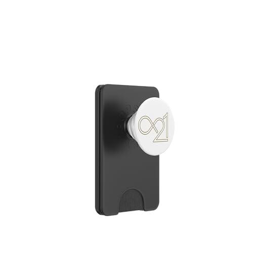 Bitcoin Pocket Refranes símbolo Infinito 21 Millones PopSockets PopWallet para MagSafe
